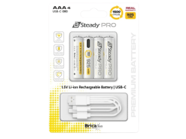 Brica B-Steady PRO 1.5V AAA x4 Li-Ion Rechargeable Battery